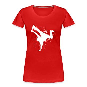 Breakdancer Hip Hop Jungs Mädchen Bboy BGirl Brea - Frauen Premium Bio T-Shirt - Navy - Vorne - Mia (176cm)