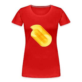 Unendliche Rolle - Frauen Premium Bio T-Shirt - Rot - Vorne - Mia (176cm)