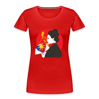 Philippines Filipino Japan Flag I Gift - Women's Premium Organic T-Shirt - red - Front - Mia (176cm)