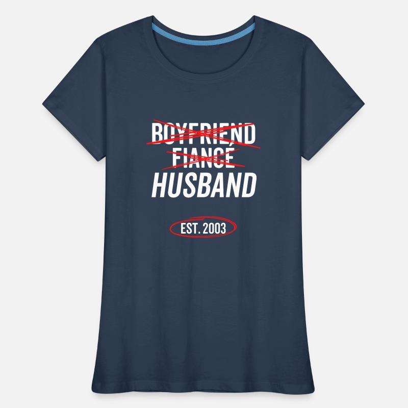 Freund Verlobter Ehemann Est 2003 Frauen Premium Bio T-Shirt