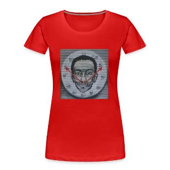 Finest Street Art Graffiti - Frauen Premium Bio T-Shirt - Rot - Vorne - Mia (176cm)