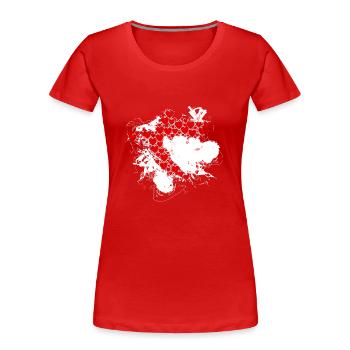 Kroatien hrvatska kroatien hrv reisen europa zagreb - Frauen Premium Bio T-Shirt - Rot - Vorne - Mia (176cm)