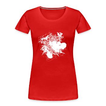 Kroatien hrvatska kroatien hrv reisen europa zagreb - Frauen Premium Bio T-Shirt - Rot - Vorne - Mia (176cm)