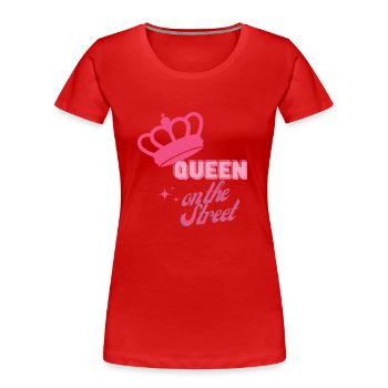 Braut/ Hochzeit/ Junggesellinnenabschied/Party - Frauen Premium Bio T-Shirt - Rot - Vorne - Mia (176cm)