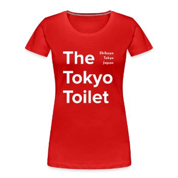 Die Toilette in Tokio - Frauen Premium Bio T-Shirt - Rot - Vorne - Mia (176cm)