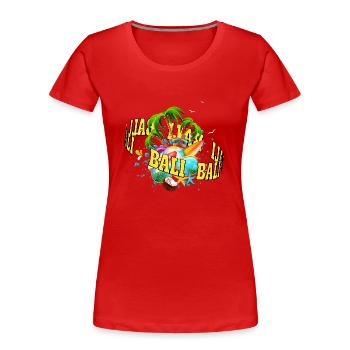 Bali - Indonésie - T-shirt bio Premium Femme - rouge - Devant - Mia (176cm)