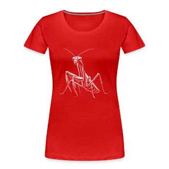 Mantis - Women's Premium Organic T-Shirt - red - Front - Mia (176cm)