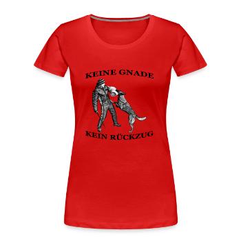 IPO SW keine Gnade - Frauen Premium Bio T-Shirt - Rot - Vorne - Mia (176cm)