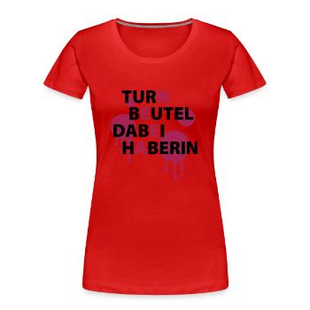 sac de sport - il - haberin - T-shirt bio Premium Femme - rouge - Devant - Mia (176cm)