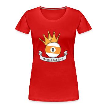 Master of Mind Spiele - Frauen Premium Bio T-Shirt - Rot - Vorne - Mia (176cm)