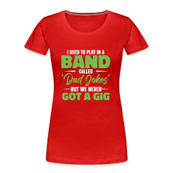 Ehemann Witz Vatertag - Frauen Premium Bio T-Shirt - Rot - Vorne - Mia (176cm)