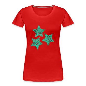 ALLES GUTE ZUM NEUEN JAHR. SAINT SYLVESTER. NEUJAHR - Frauen Premium Bio T-Shirt - Rot - Vorne - Mia (176cm)
