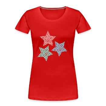 BONNE ANNEE. SAINT SYLVESTRE. NOUVELLE ANNÉE - T-shirt bio Premium Femme - rouge - Devant - Mia (176cm)
