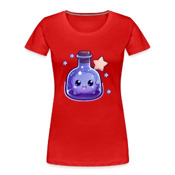 Potion Kawaii mignonne - T-shirt bio Premium Femme - rouge - Devant - Mia (176cm)