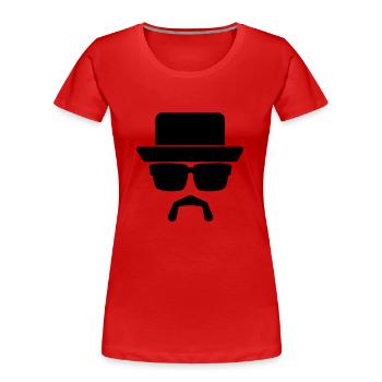 gangsta_1_f1 - Frauen Premium Bio T-Shirt - Rot - Vorne - Mia (176cm)