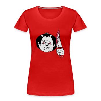Horror messer - Frauen Premium Bio T-Shirt - Rot - Vorne - Mia (176cm)
