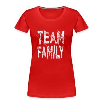 journée en famille homme drôle famille vacances en famille - T-shirt bio Premium Femme - rouge - Devant - Mia (176cm)