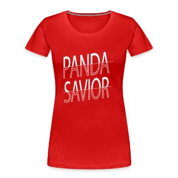 animals animal lover joke animal cruelty vegan - Women's Premium Organic T-Shirt - red - Front - Mia (176cm)