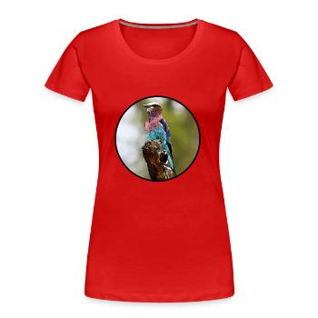 Walze - Frauen Premium Bio T-Shirt - Rot - Vorne - Mia (176cm)