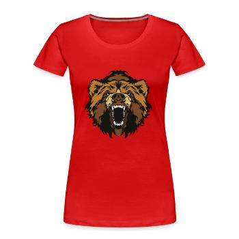 Wildtiere - Frauen Premium Bio T-Shirt - Rot - Vorne - Mia (176cm)