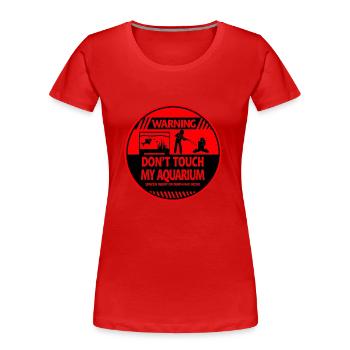 Aquarium - Women's Premium Organic T-Shirt - red - Front - Mia (176cm)