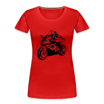 Superbike HP4 - Frauen Premium Bio T-Shirt - Rot - Vorne - Mia (176cm)