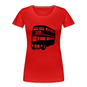 bus anglais Londres impériale london - T-shirt bio Premium Femme - rouge - Devant - Mia (176cm)