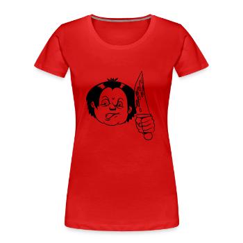 Horror messer - Frauen Premium Bio T-Shirt - Rot - Vorne - Mia (176cm)