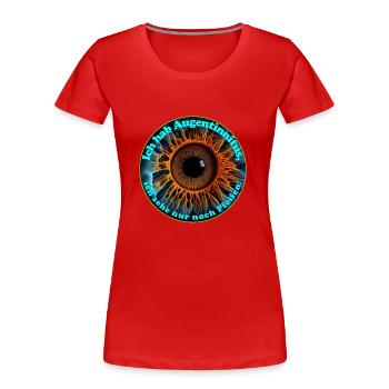 Pfeifen gibt es überall - Frauen Premium Bio T-Shirt - Rot - Vorne - Mia (176cm)