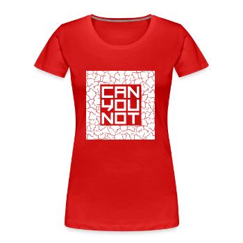 Ne pouvez-vous pas citer une blague drôle et sarcastique - T-shirt bio Premium Femme - rouge - Devant - Mia (176cm)