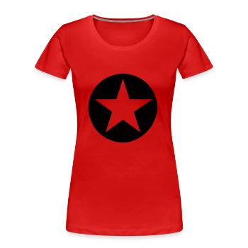 Stern Sternchen - Frauen Premium Bio T-Shirt - Rot - Vorne - Mia (176cm)