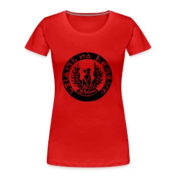 irish republican - Frauen Premium Bio T-Shirt - Rot - Vorne - Mia (176cm)
