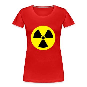 énergie nucléaire - T-shirt bio Premium Femme - rouge - Devant - Mia (176cm)
