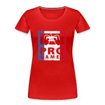progamer_france - T-shirt bio Premium Femme - rouge - Devant - Mia (176cm)
