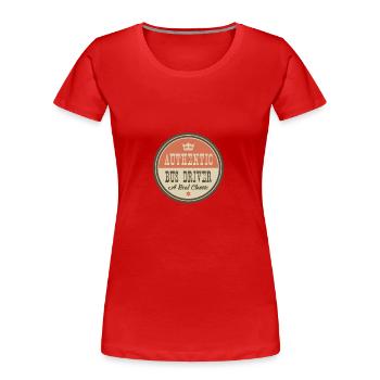 AUTHENTIQUE BUS DRIVER - BUS DRIVER - T-shirt bio Premium Femme - rouge - Devant - Mia (176cm)