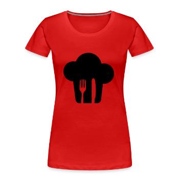 Cook - Frauen Premium Bio T-Shirt - Rot - Vorne - Mia (176cm)