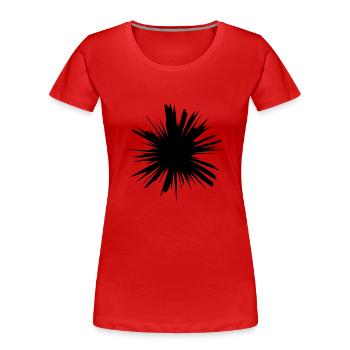 Explosion destruction blast design - Women's Premium Organic T-Shirt - red - Front - Mia (176cm)