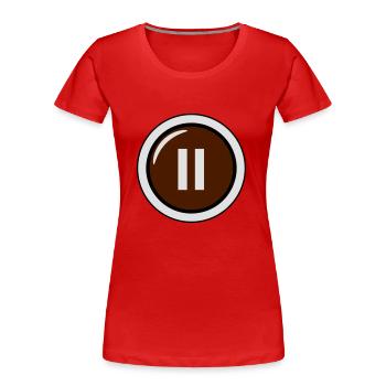 break switches - Women's Premium Organic T-Shirt - red - Front - Mia (176cm)