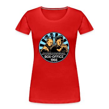 stanislas augustin box-office 1966 - T-shirt bio Premium Femme - rouge - Devant - Mia (176cm)