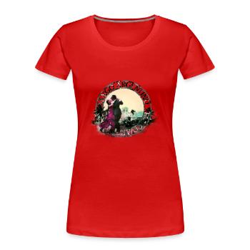 tango - Frauen Premium Bio T-Shirt - Rot - Vorne - Mia (176cm)