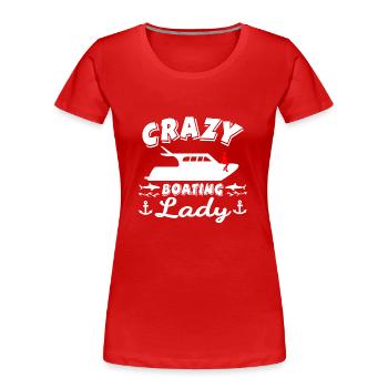 Boot - Frauen Premium Bio T-Shirt - Rot - Vorne - Mia (176cm)