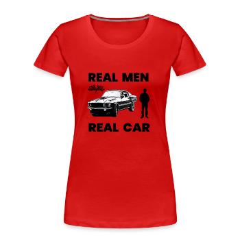 Auto - Frauen Premium Bio T-Shirt - Rot - Vorne - Mia (176cm)