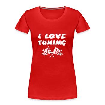 Auto - Frauen Premium Bio T-Shirt - Rot - Vorne - Mia (176cm)