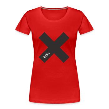 Xberg Berlin Kreuzberg 36 Kreuzberger Sprüche - Frauen Premium Bio T-Shirt - Rot - Vorne - Mia (176cm)