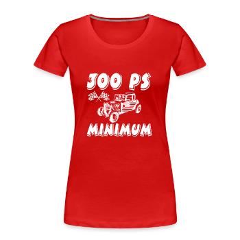 Auto - Frauen Premium Bio T-Shirt - Rot - Vorne - Mia (176cm)
