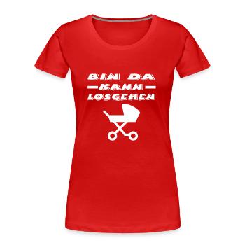 Baby - Frauen Premium Bio T-Shirt - Rot - Vorne - Mia (176cm)