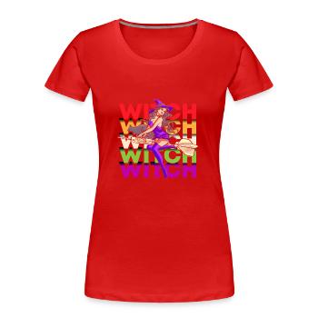 Witchcraft Magic Witches - Women's Premium Organic T-Shirt - red - Front - Mia (176cm)