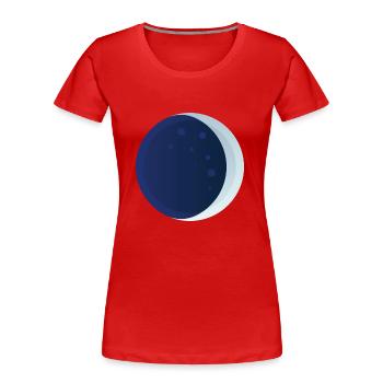 Lunar eclipse - Women's Premium Organic T-Shirt - red - Front - Mia (176cm)