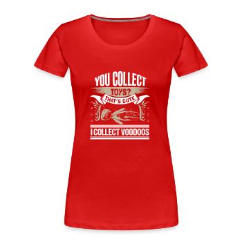 Voodoo Magic Magic Gift Idea - Women's Premium Organic T-Shirt - red - Front - Mia (176cm)