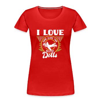 Voodoo Bondieu Curse - Women's Premium Organic T-Shirt - red - Front - Mia (176cm)